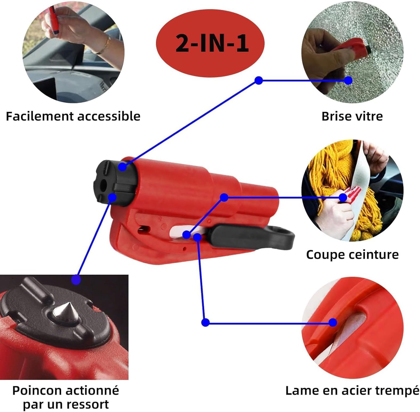 Window Breaker & Seatbelt Cutter