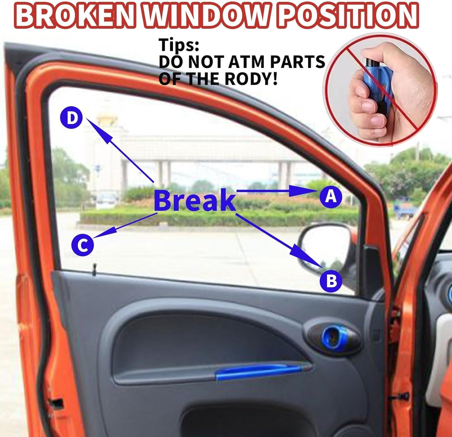 Window Breaker & Seatbelt Cutter