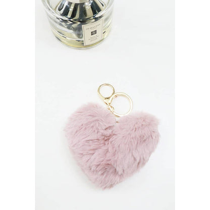 Premium Quality Soft Heart Shape Plush Keychain