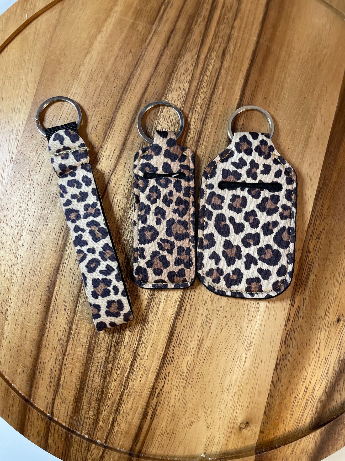 Wristlet with Lip Holder/Sanitizer Holder