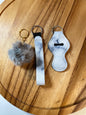 Wristlet with Lip Holder/Sanitizer Holder