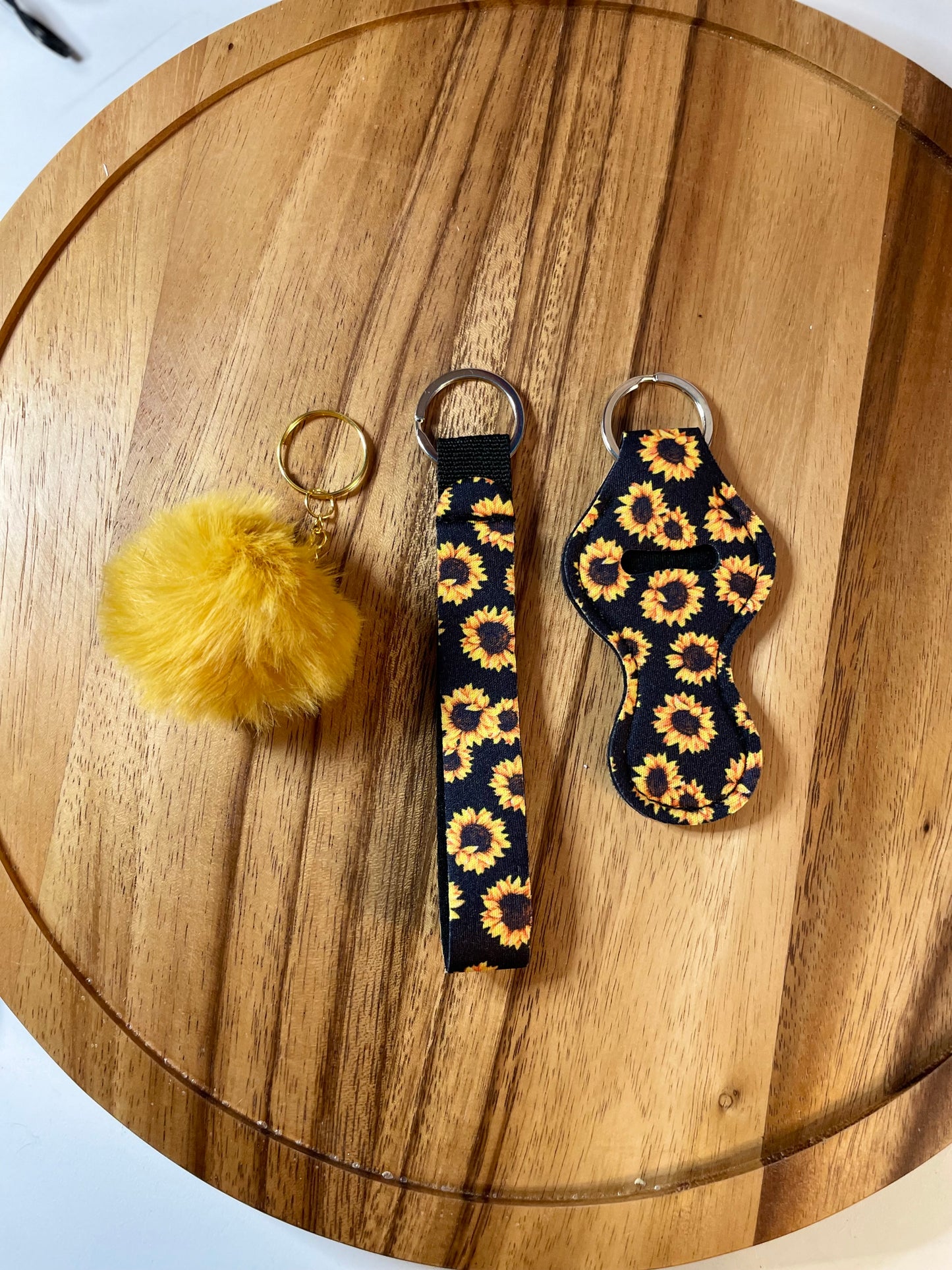 Wristlet with Lip Holder/Sanitizer Holder