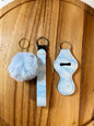 Wristlet with Lip Holder/Sanitizer Holder