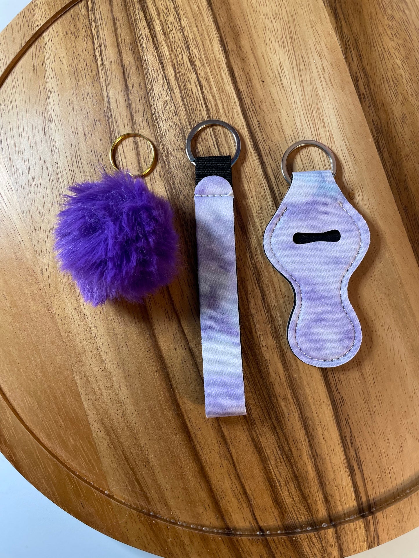 Wristlet with Lip Holder/Sanitizer Holder