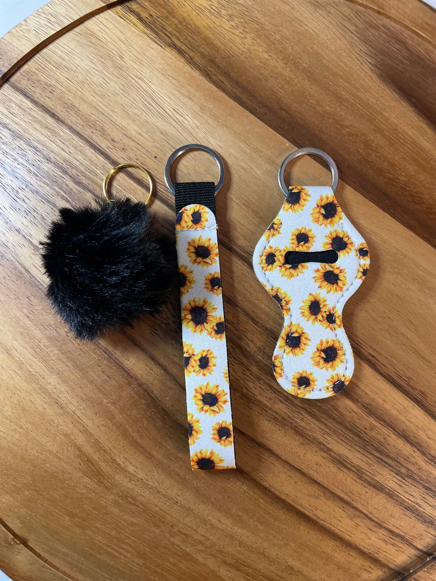 Wristlet with Lip Holder/Sanitizer Holder