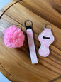 Wristlet with Lip Holder/Sanitizer Holder