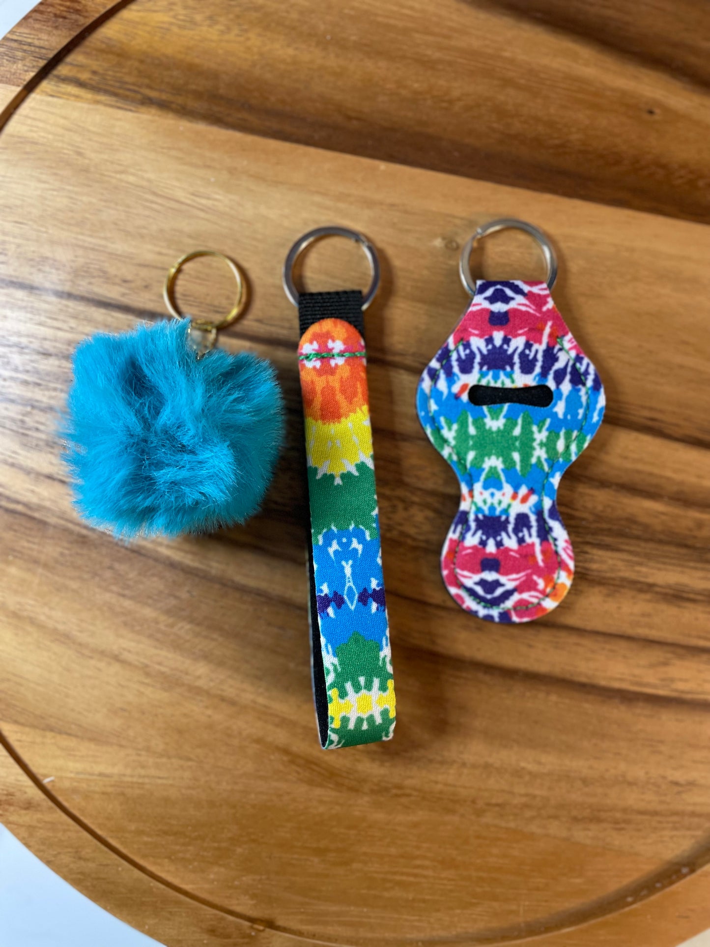 Wristlet with Lip Holder/Sanitizer Holder