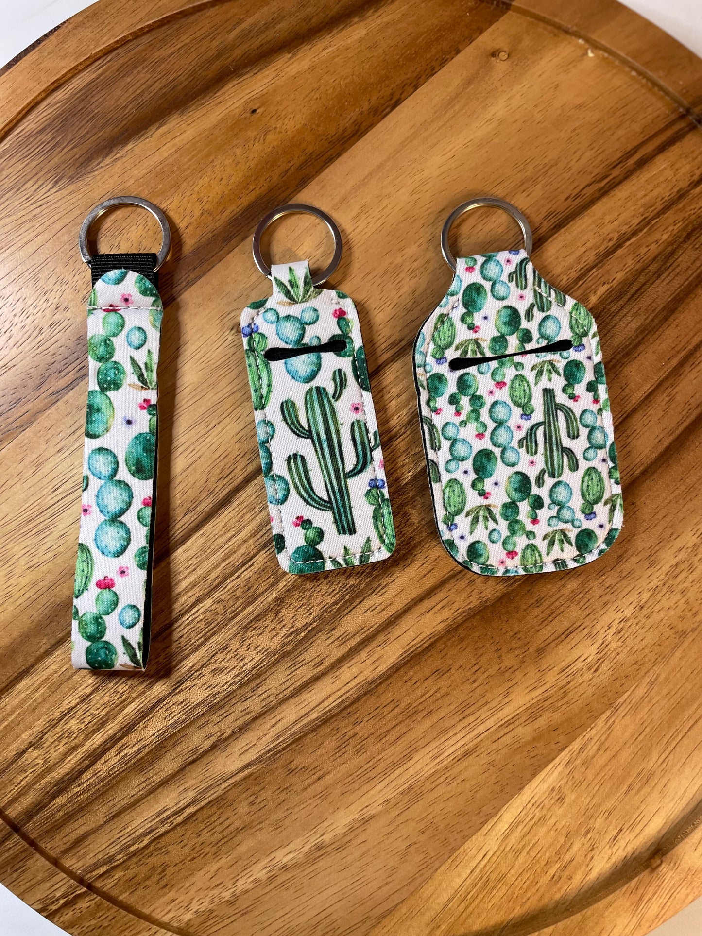 Wristlet with Lip Holder/Sanitizer Holder