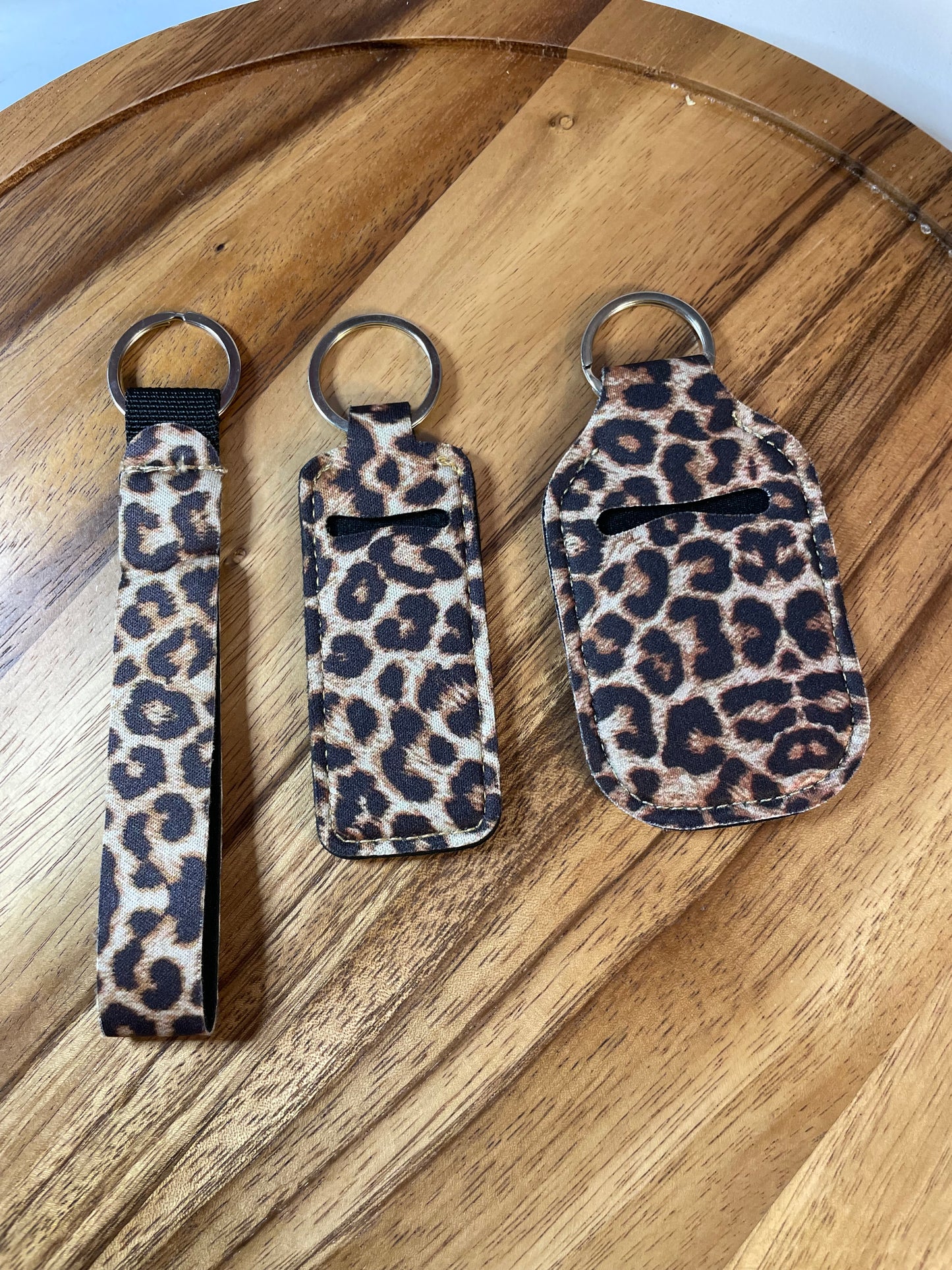 Wristlet with Lip Holder/Sanitizer Holder