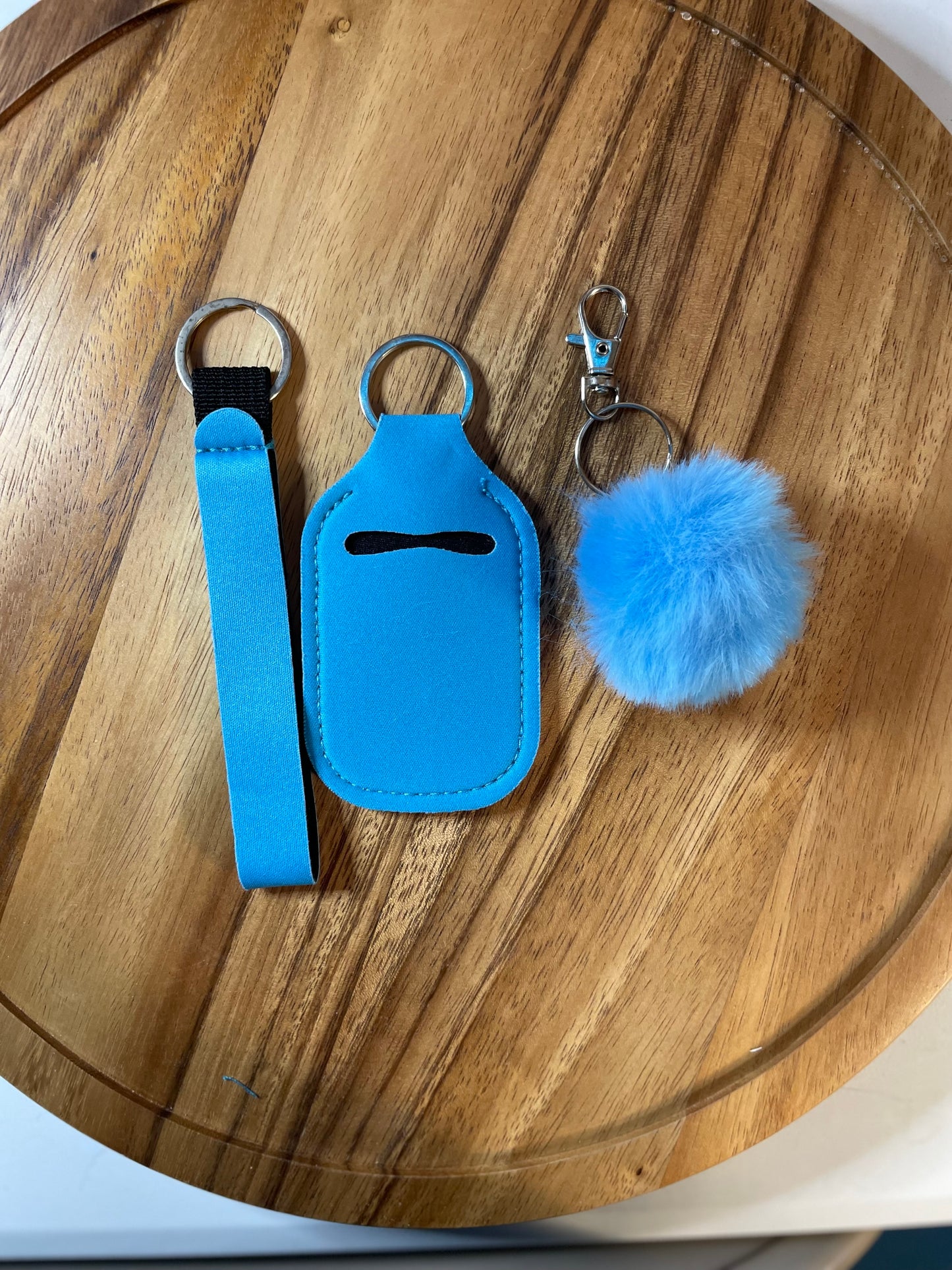 Wristlet with Lip Holder/Sanitizer Holder