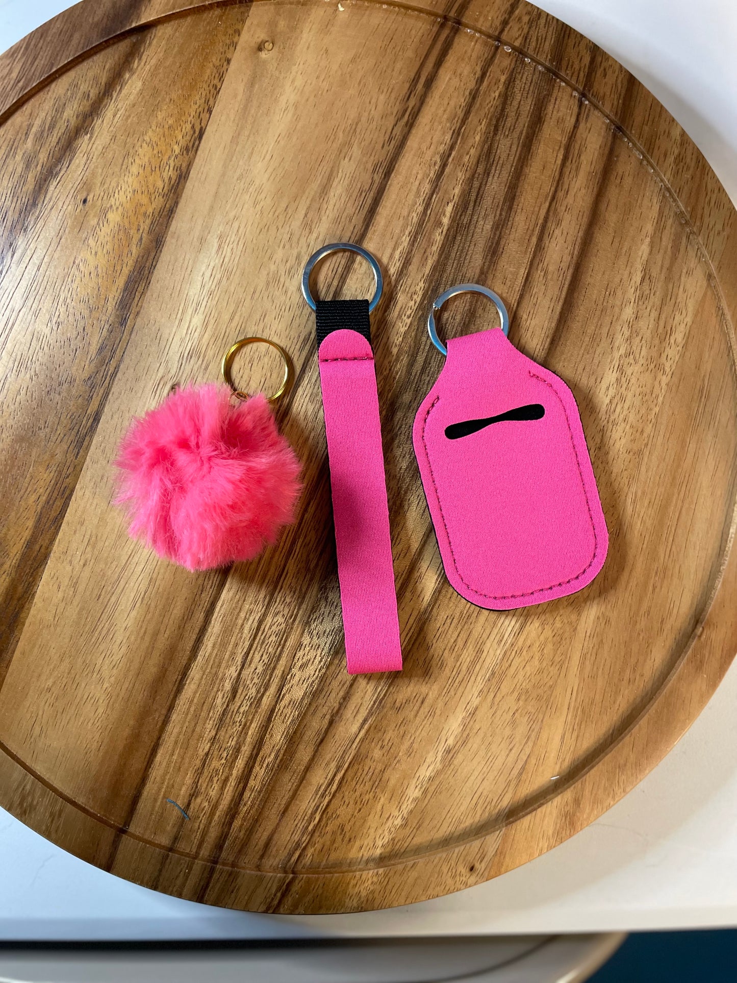 Wristlet with Lip Holder/Sanitizer Holder