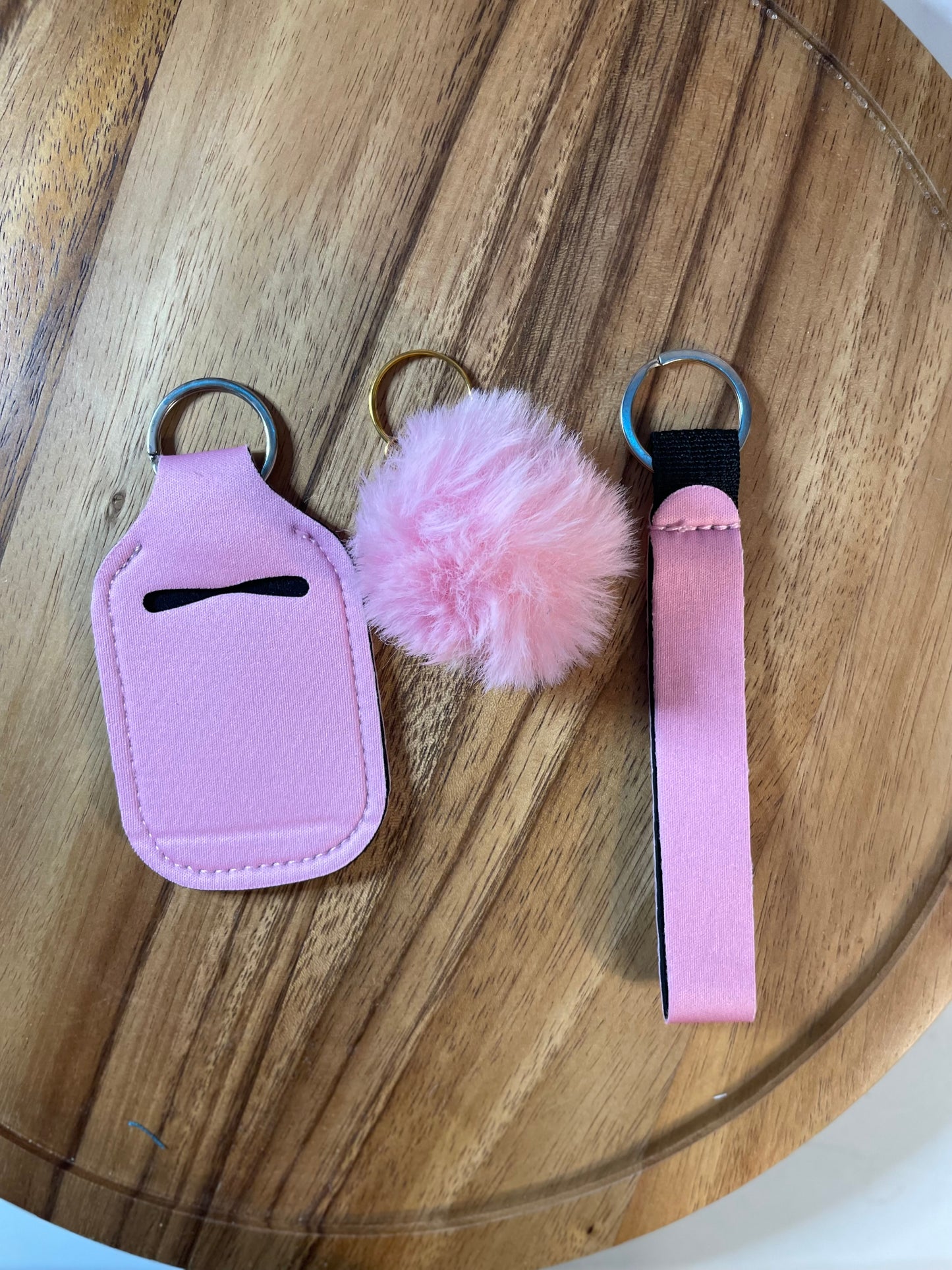 Wristlet with Lip Holder/Sanitizer Holder