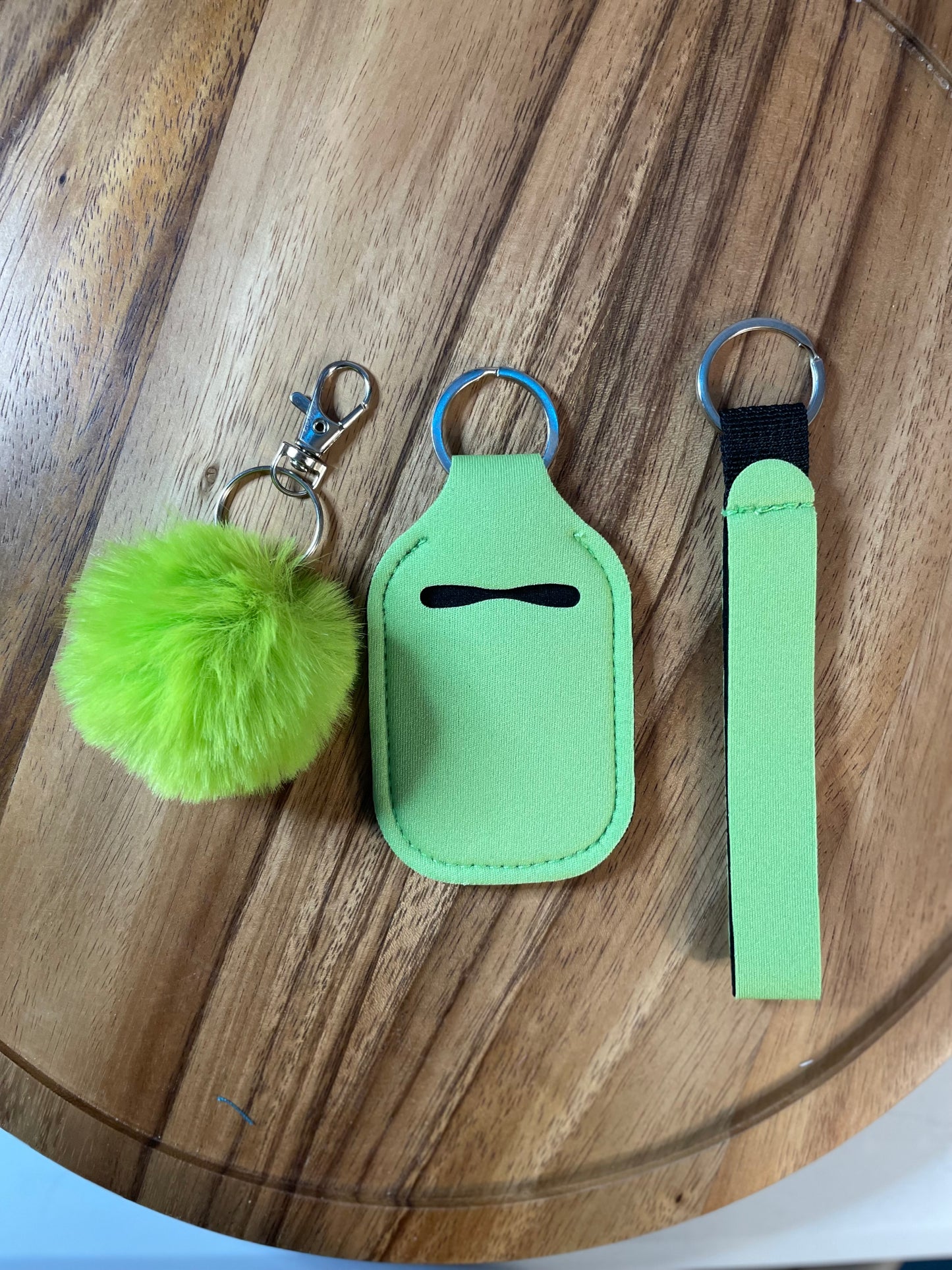 Wristlet with Lip Holder/Sanitizer Holder