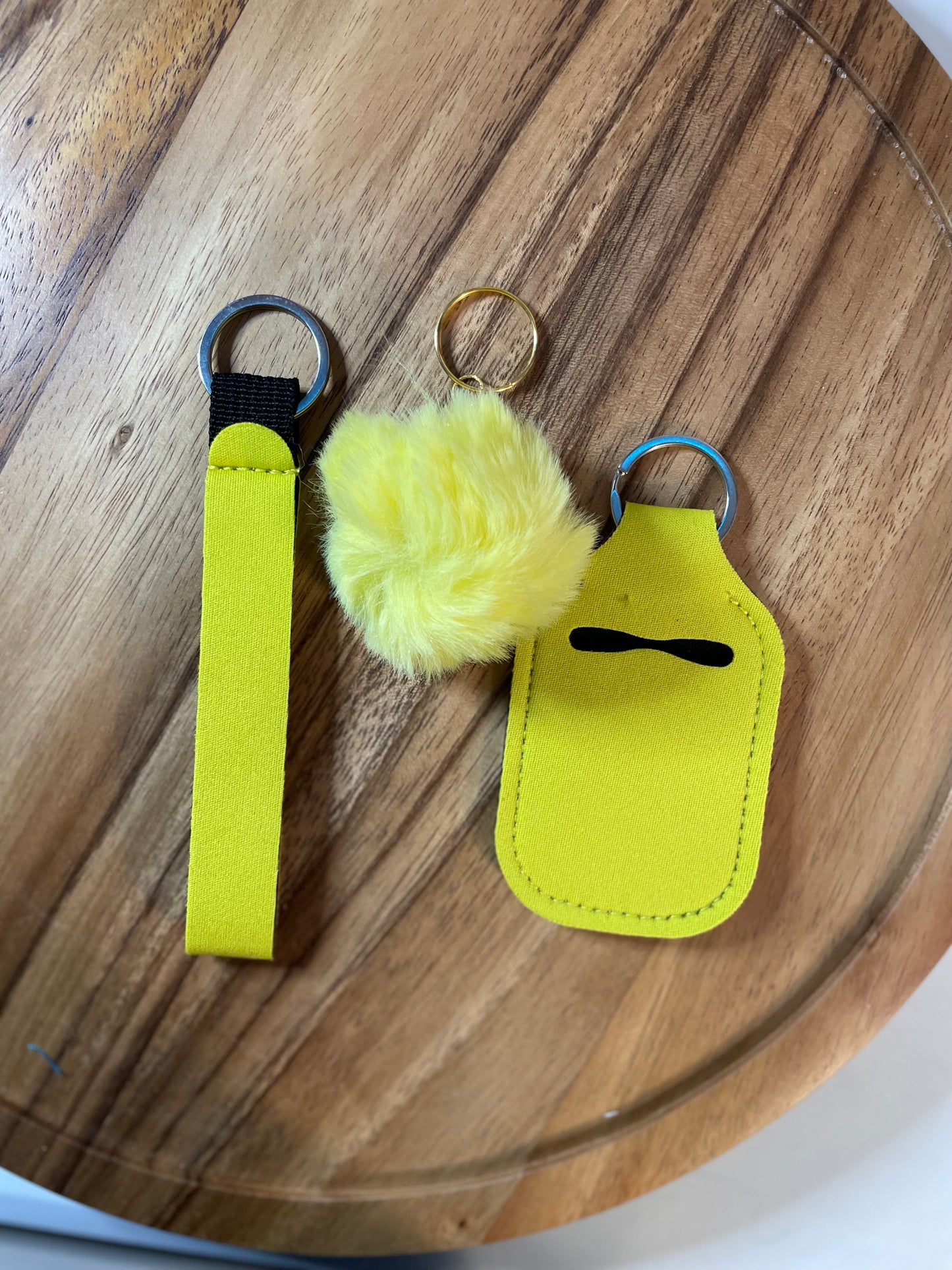 Wristlet with Lip Holder/Sanitizer Holder