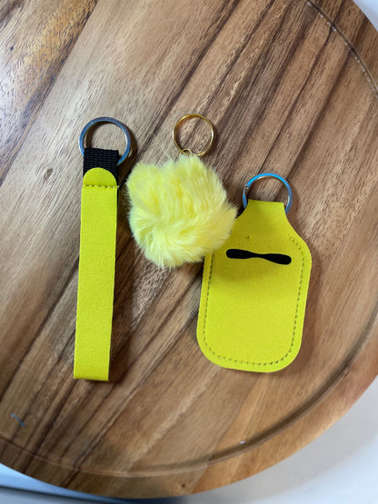 Wristlet with Lip Holder/Sanitizer Holder