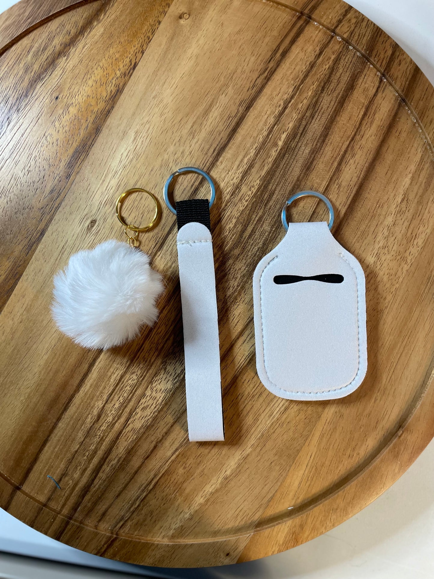 Wristlet with Lip Holder/Sanitizer Holder