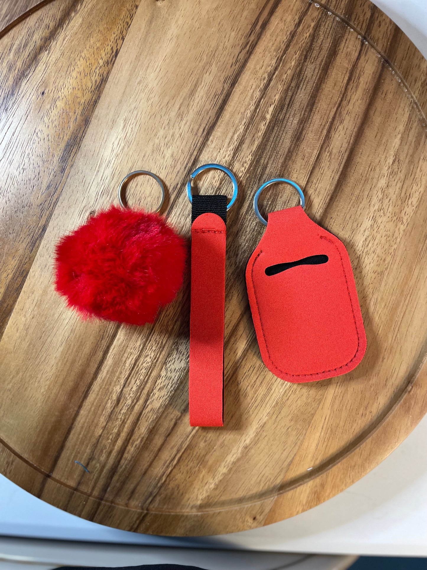 Wristlet with Lip Holder/Sanitizer Holder