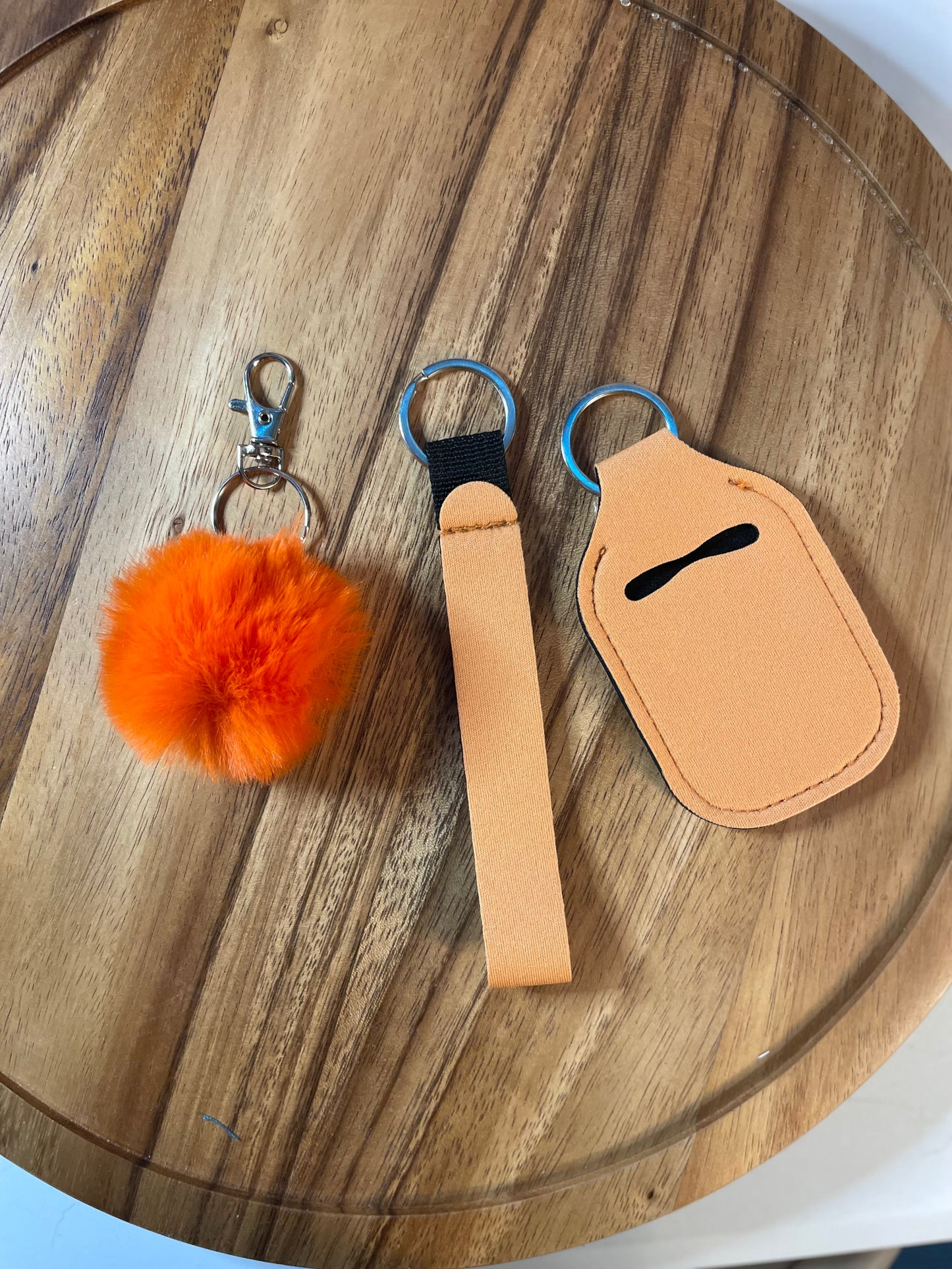 Wristlet with Lip Holder/Sanitizer Holder