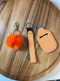 Wristlet with Lip Holder/Sanitizer Holder