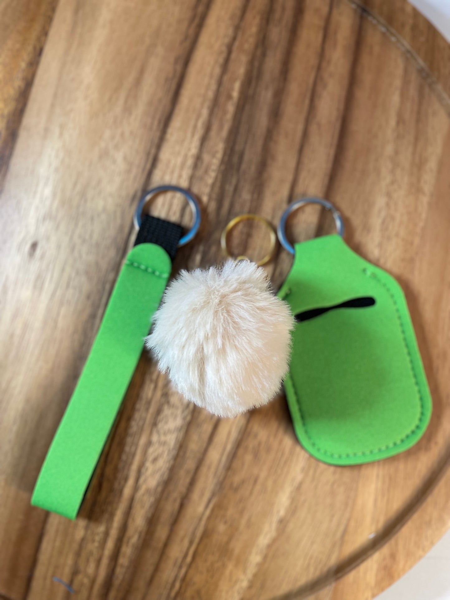 Wristlet with Lip Holder/Sanitizer Holder