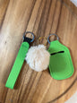 Wristlet with Lip Holder/Sanitizer Holder