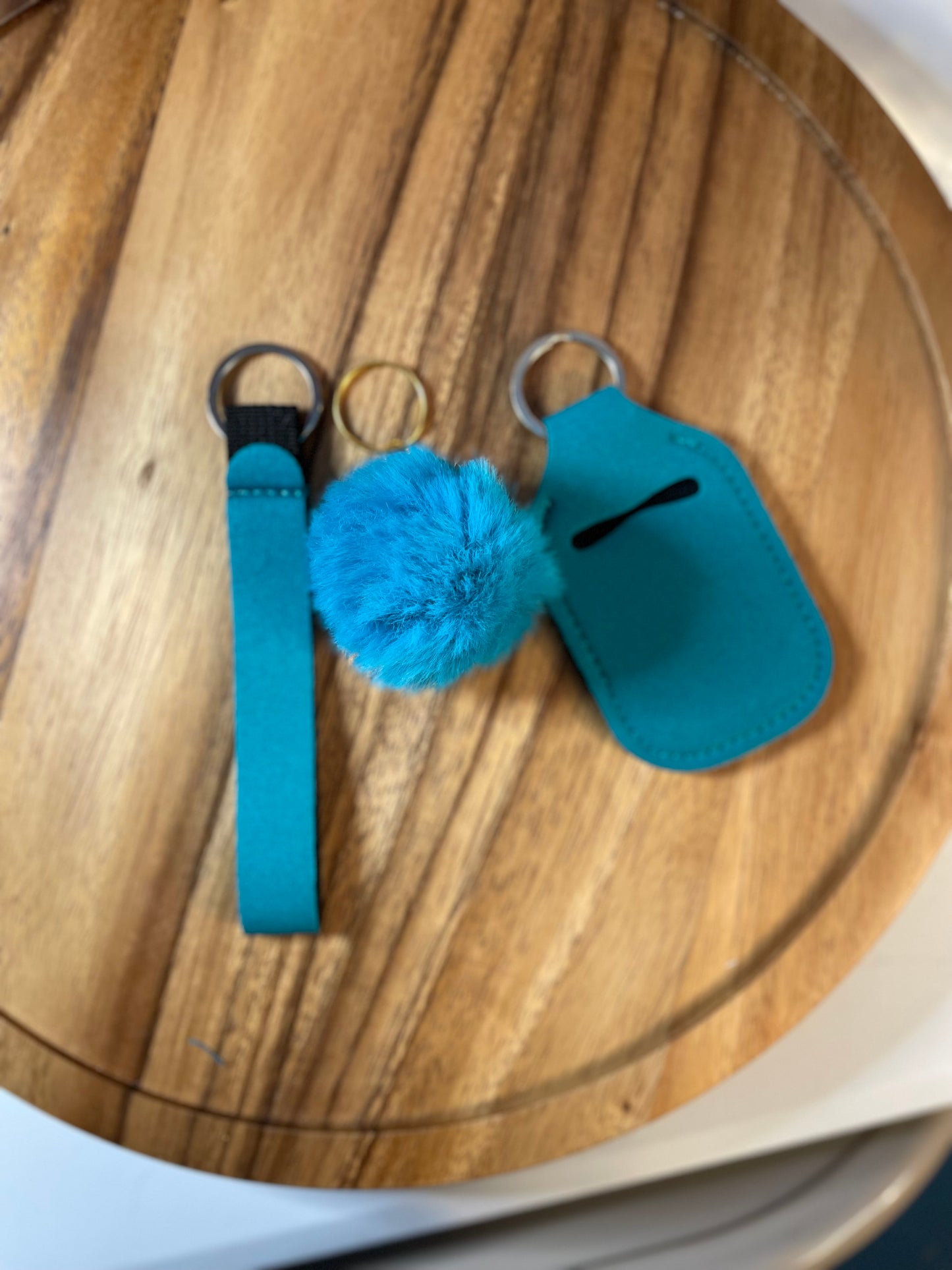 Wristlet with Lip Holder/Sanitizer Holder
