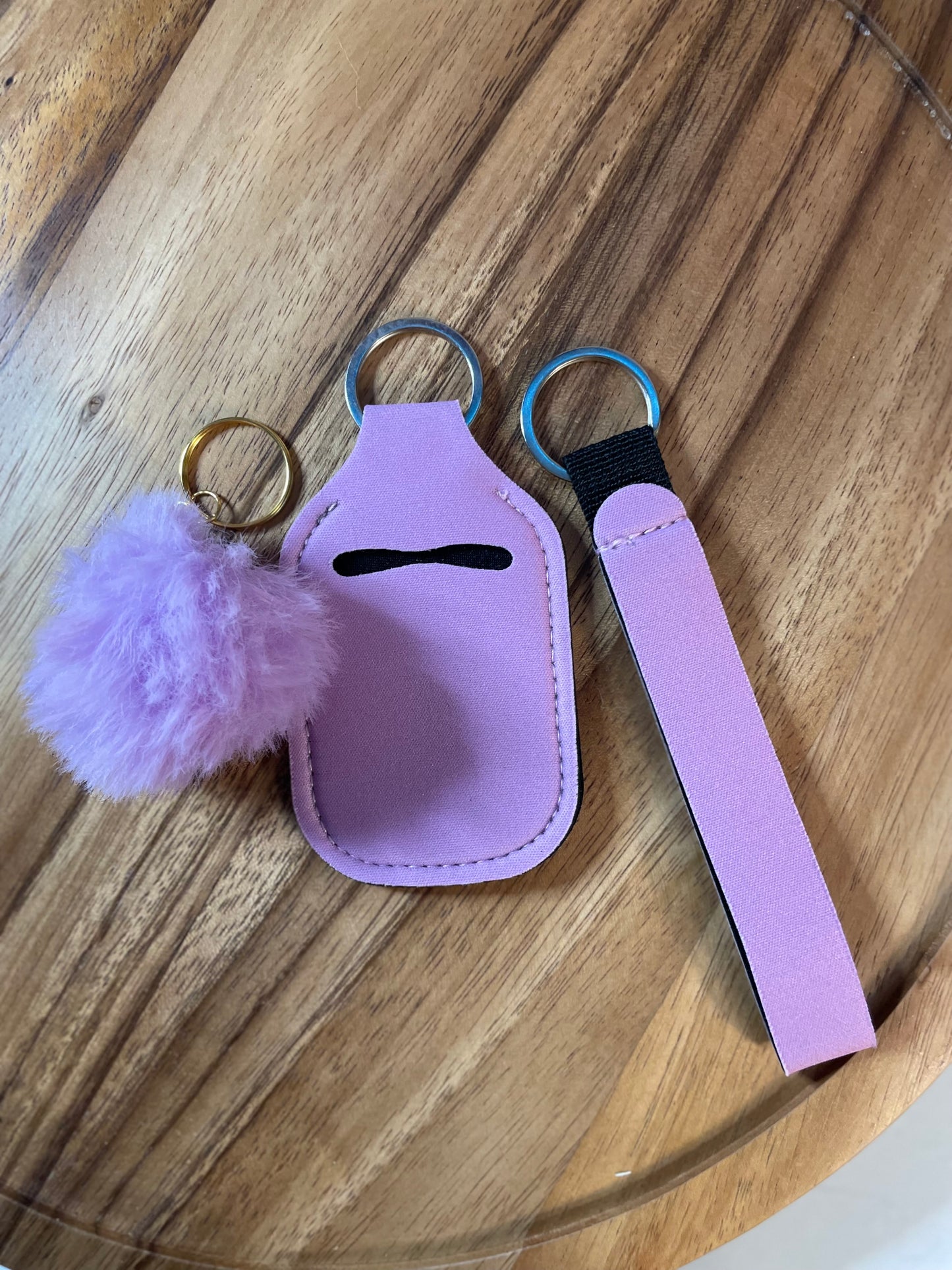 Wristlet with Lip Holder/Sanitizer Holder
