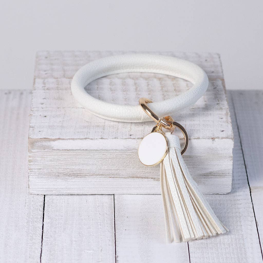Lauren Lane Halo Tassel Bracelet Keyring