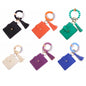 Fall Wallet Wristlet Silicone Bead Tassel Keychains